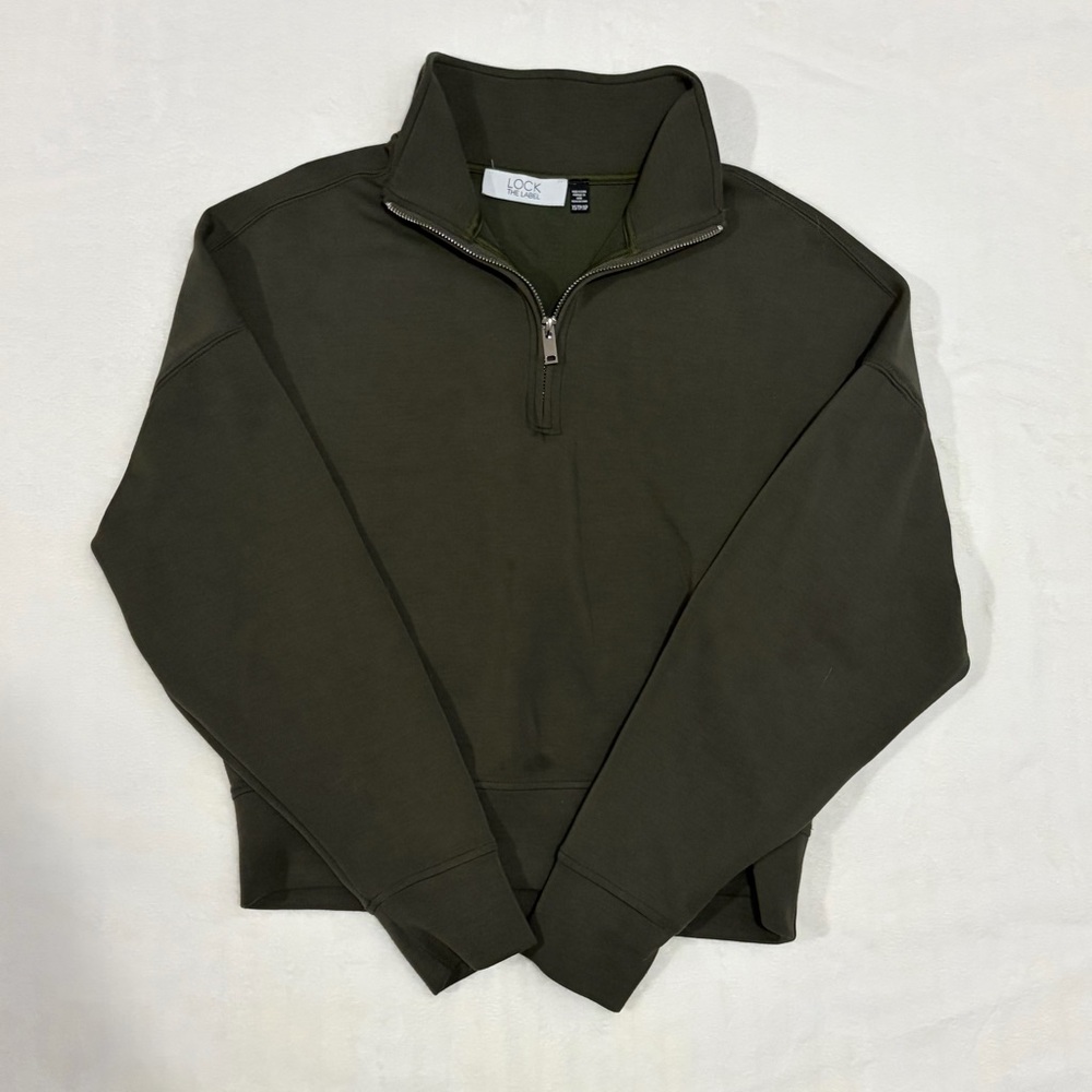 Lock the Label Women's Olive Green Quarter Zip